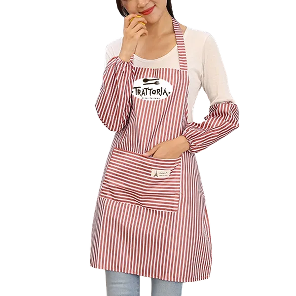 Waterproof Polyester Stripe Apron - Custom Hats Now