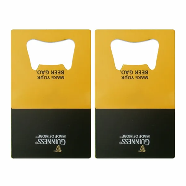 Two-Tone Card Bottle Opener - Custom Hats Now