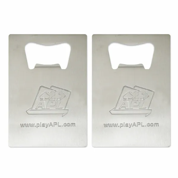 Standard Card Shape Bottle Opener - Custom Hats Now