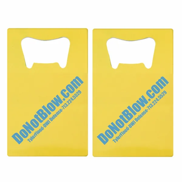 Printed Simple Card Bottle Opener - Custom Hats Now