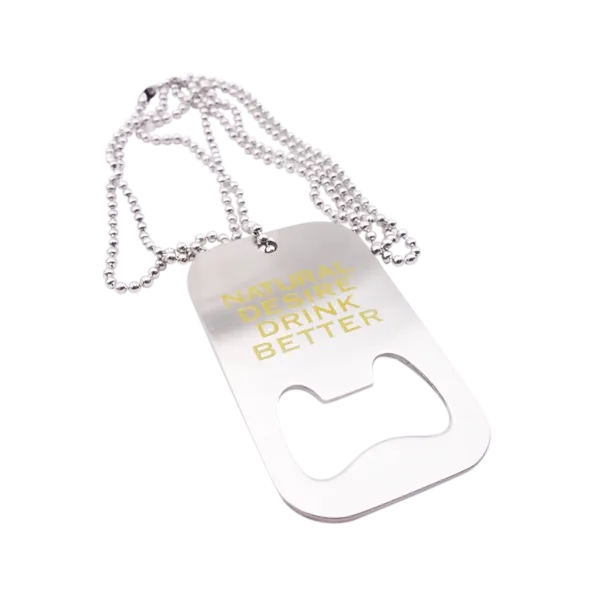 Dog Tag Bottle Opener - Custom Hats Now