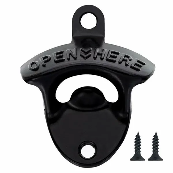 Black Bottle Opener - Custom Hats Now