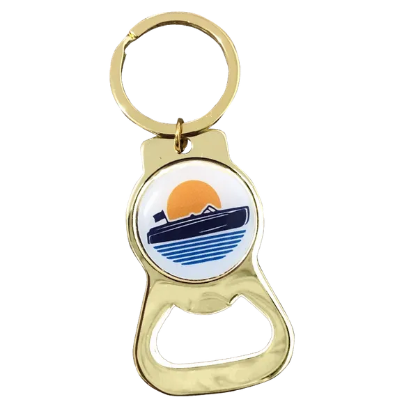 Gold Alloy Bottle Opener - Custom Hats Now