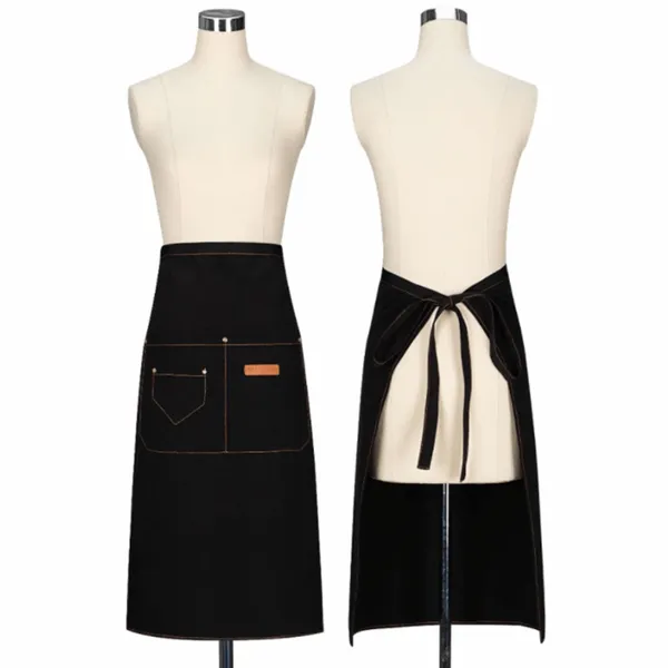 Lengthy Mid-Waist Denim Apron - Custom Hats Now