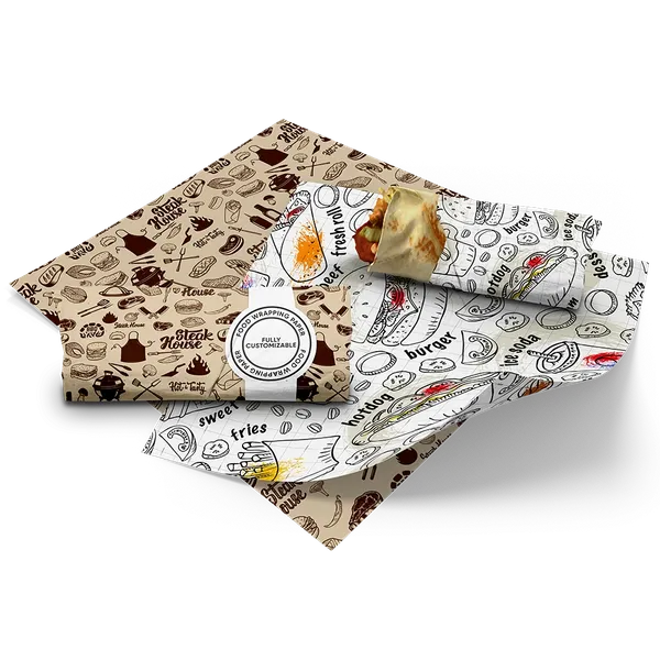 Food Wrapping Paper - Custom Hats Now