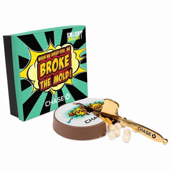 Smash Chocolate Cake w/ Birthday Cake Bites & Color Topper - Custom Hats Now