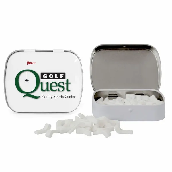 Domed Tin with Golf Club Shaped Mints - Custom Hats Now