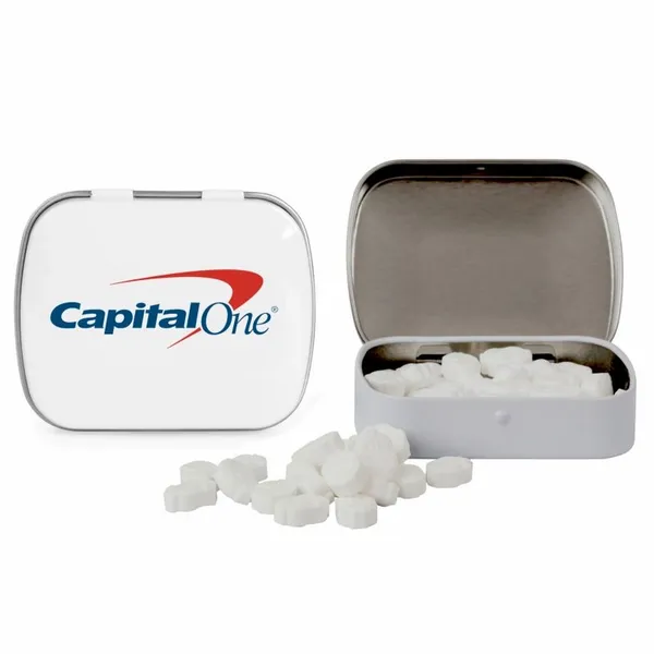 Domed Tin with Dollar Sign Shaped Mints - Custom Hats Now