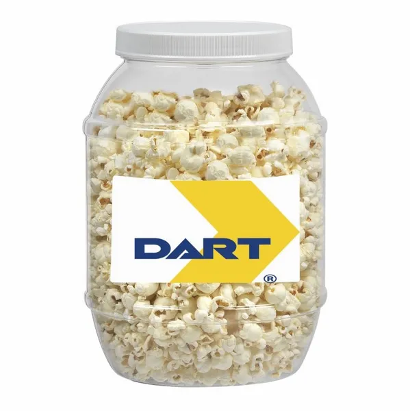 Large Plastic Jar - Butter Popcorn - Custom Hats Now