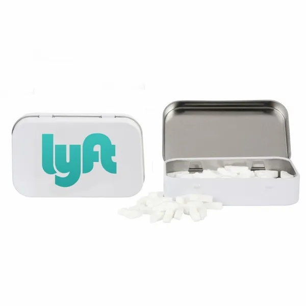 Rectangular Tin with Car Shaped Mints - Custom Hats Now