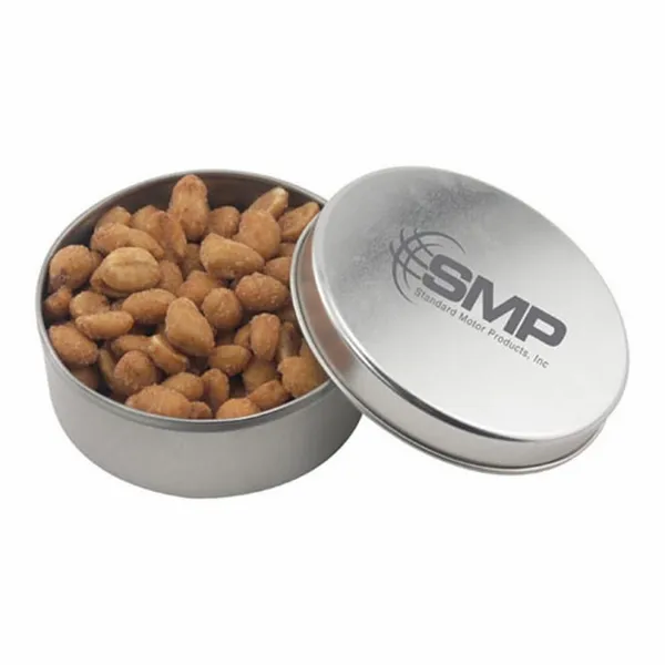 Round Tin with Honey Roasted Peanuts - SBF3000 - Custom Hats Now