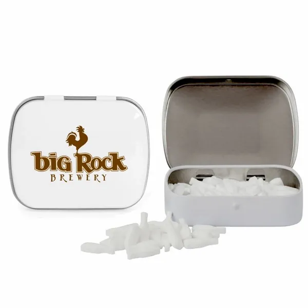 Domed Tin with Bottle Shaped Mints - Custom Hats Now