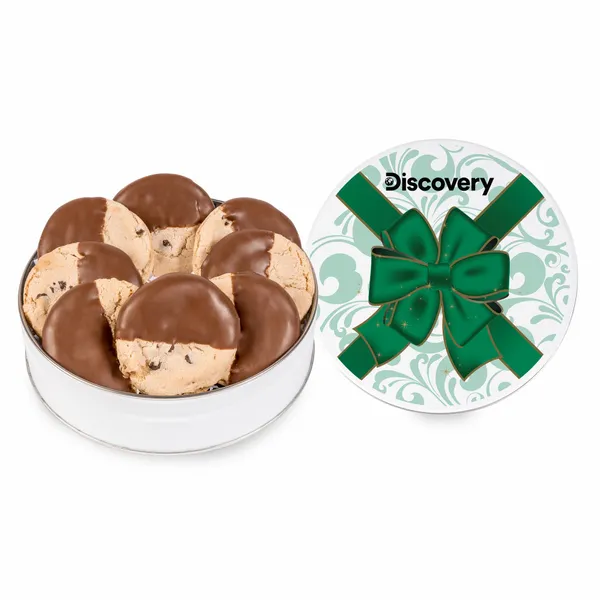 Fresh Beginnings Dipped Chocolate Chip Cookie Tin (Small) - Custom Hats Now