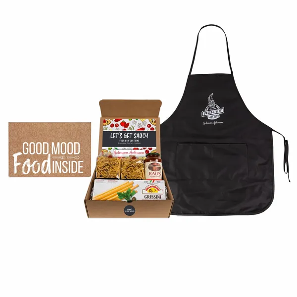 Lets Get Saucy- Italian Gourmet Kit with Apron - Custom Hats Now