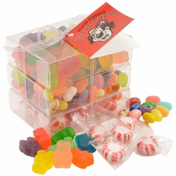 3 Way Candy Stack Acetate Tower - TRB901 - Custom Hats Now