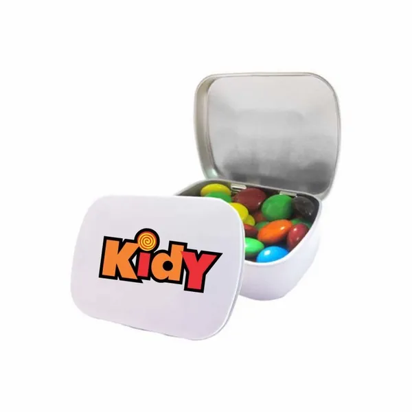 M&M'S® in Domed Tin - Custom Hats Now