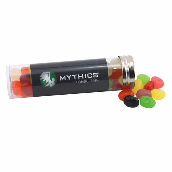 Medium 5" Candy Tube with Assorted Jelly Beans - Custom Hats Now