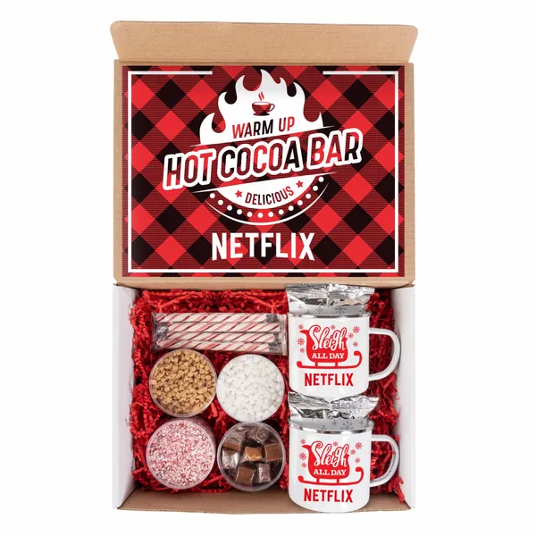 Hot Cocoa Bar Kit with 2 Mugs - Custom Hats Now