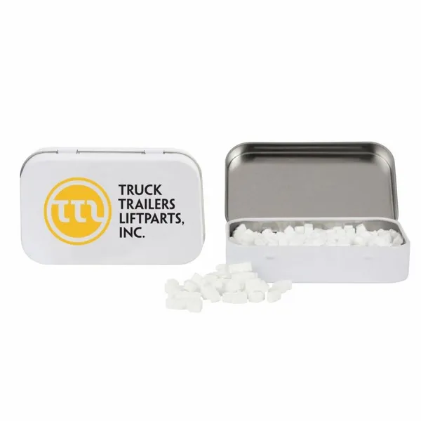 Rectangular Tin with Truck Shaped Mints - Custom Hats Now
