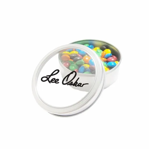 M&M'S® in Large Top View Tin - Custom Hats Now