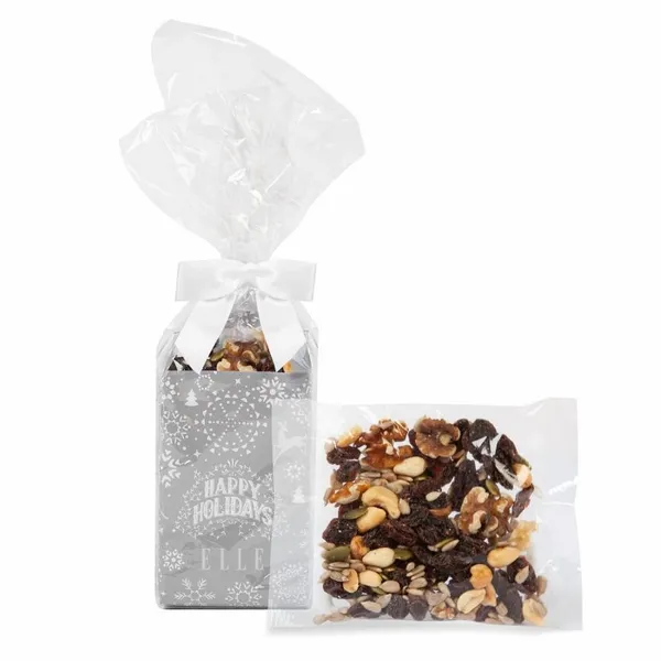 Holiday Gift Tote with Raisin Nut Trail Mix - Custom Hats Now