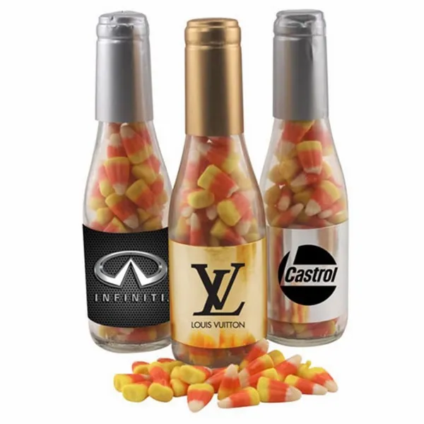 Champagne Bottle w/ Candy Corn 8" - Custom Hats Now