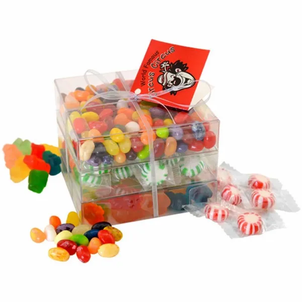 3 Way Candy Stack Acetate Tower - TRB802 - Custom Hats Now