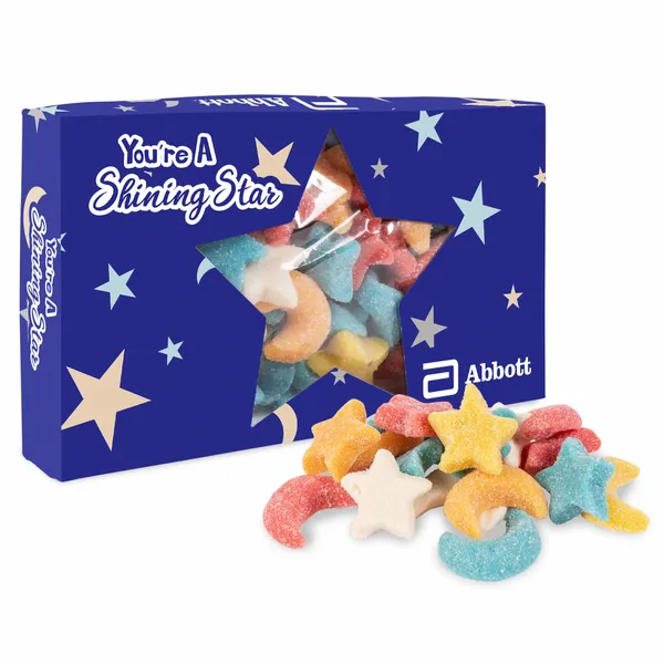 You're a Star Die Cut Box w/ Gummy Glitter Sour Stars & Moons - Custom Hats Now