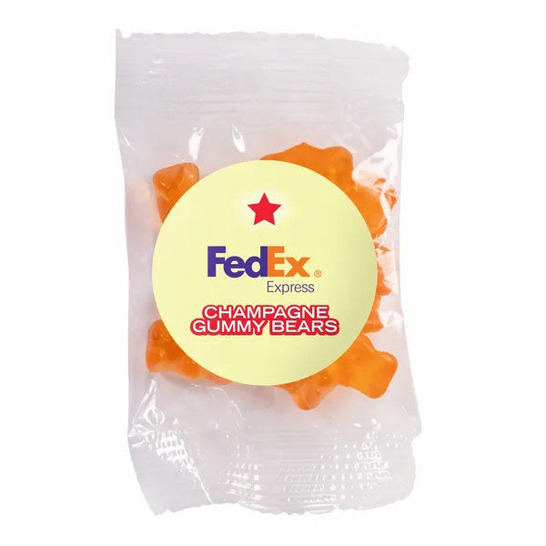 Candy By Color 1 oz. Goody Bag with Gummy Bears - Custom Hats Now