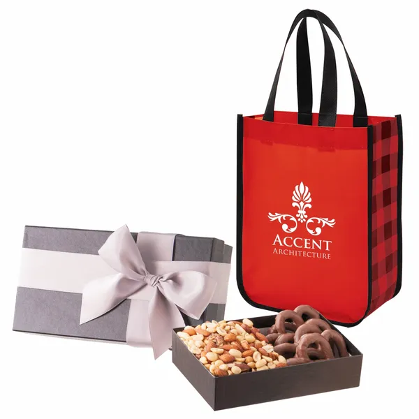 Executive Gift Set With Northwoods Laminated Non-Woven Tote Bag - Custom Hats Now