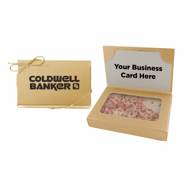 Business Card Box with Peppermint Bark - Custom Hats Now