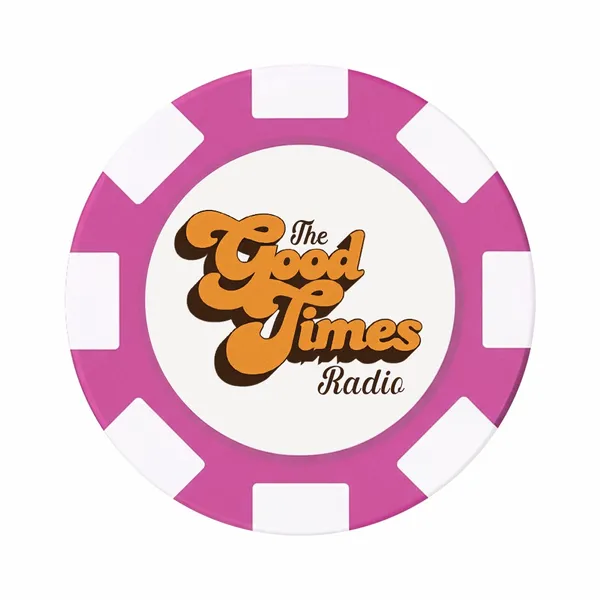 8 Stripe Custom Logo Poker Chips