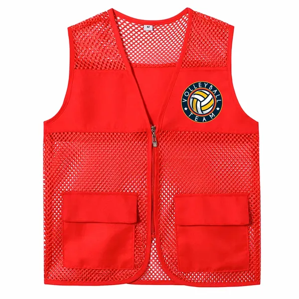 Breathable Mesh Vests with Zippers - Custom Hats Now