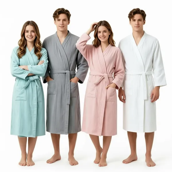 4 Layer Gauze Cotton Bathrobes - Custom Hats Now