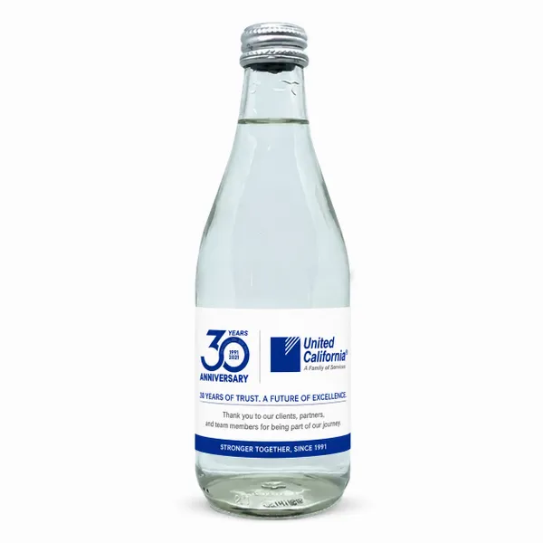12 oz Glass Water Bottle (GLA12) - Custom Hats Now