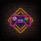 Gamer Joystick Neon Sign - Custom Hats Now