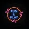 Fun & Play Neon Sign - Custom Hats Now