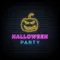 Halloween Party Neon Sign with Pumpkin - Custom Hats Now