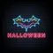 Halloween Neon Sign with Bat - Custom Hats Now