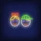 Smiling Girl Boy Faces Neon Sign - Custom Hats Now