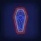 Vampire Coffin Neon Sign - Custom Hats Now