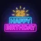 25th Happy Birthday Neon Sign - Custom Hats Now