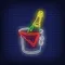Wine in Ice Bucket Neon Sign - Custom Hats Now