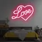 Heart Love Neon Sign - Custom Hats Now