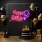 Happy Birthday Glow Neon Sign - Custom Hats Now