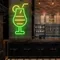 Sparkling Toast Glass Neon Sign - Custom Hats Now