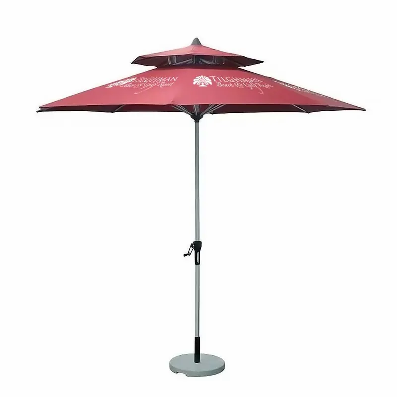 Wood Market Umbrella - 9 ft - Custom Hats Now