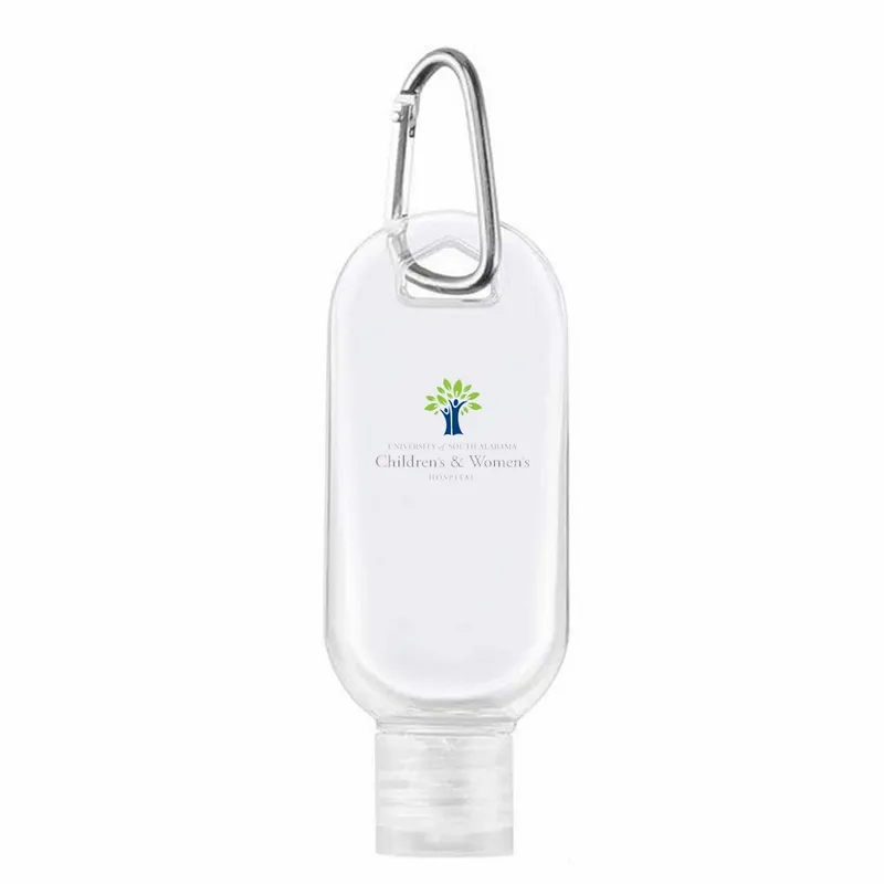 Sanitizer Bottles With Carabiner - Custom Hats Now