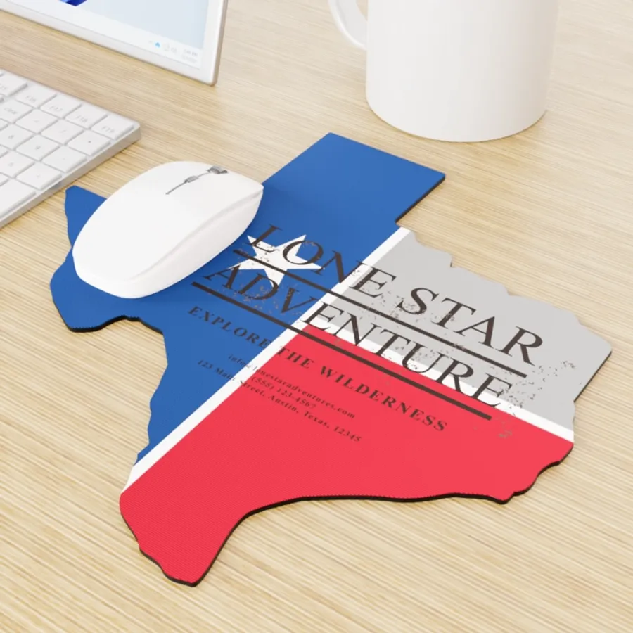Custom Shape Die Cut Mouse Pad - Custom Hats Now