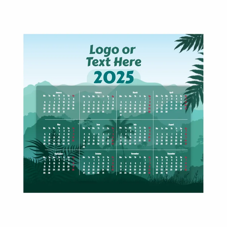 Nature Mouse Pad with Calendar - Custom Hats Now